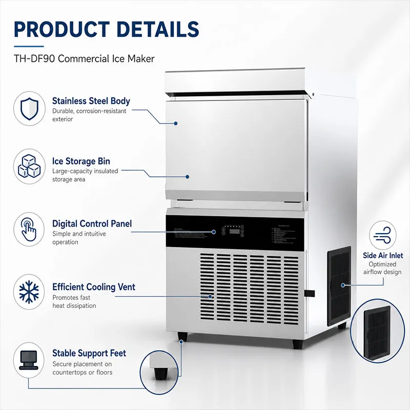 TH-DF90-commercial-square-ice-machine