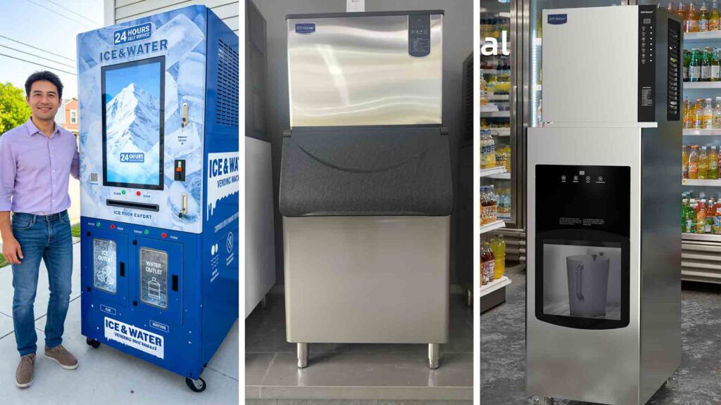 commercial ice vending machine cost