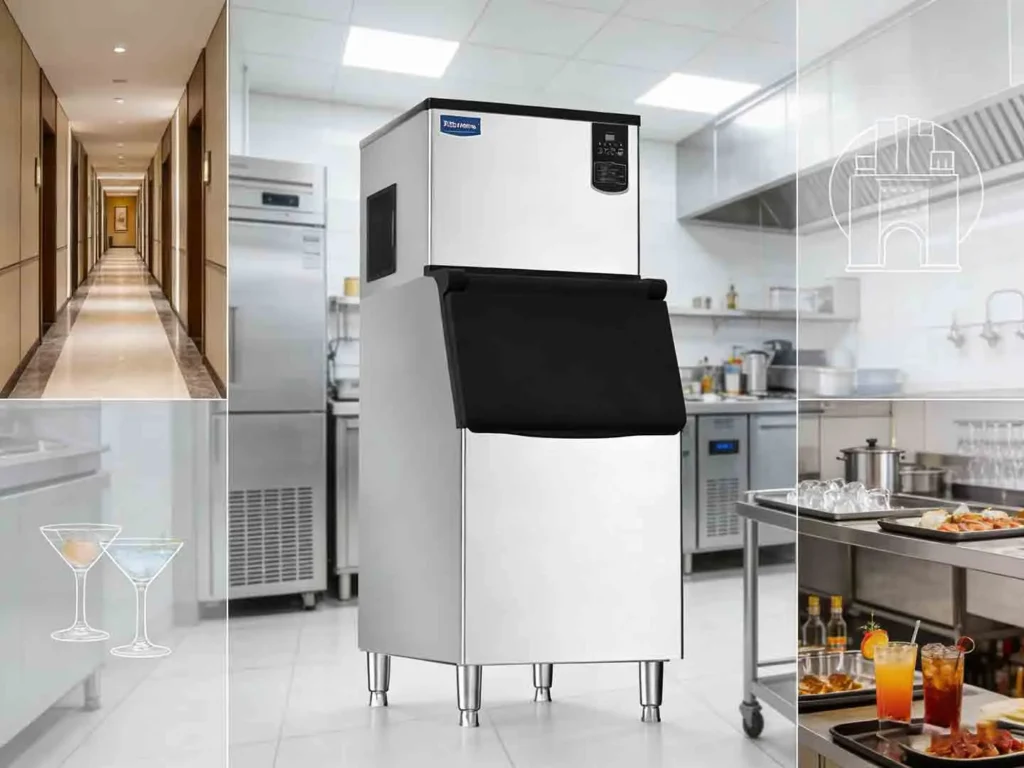 what are six applications for a commercial ice machine