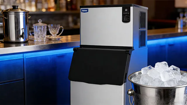 how much water does a commercial ice machine use