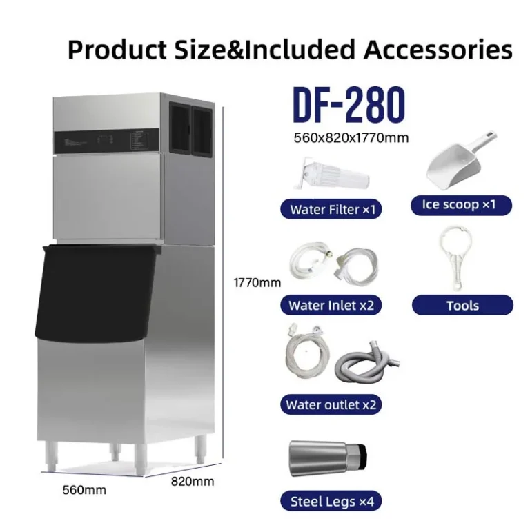 df-280-square-ice-machine