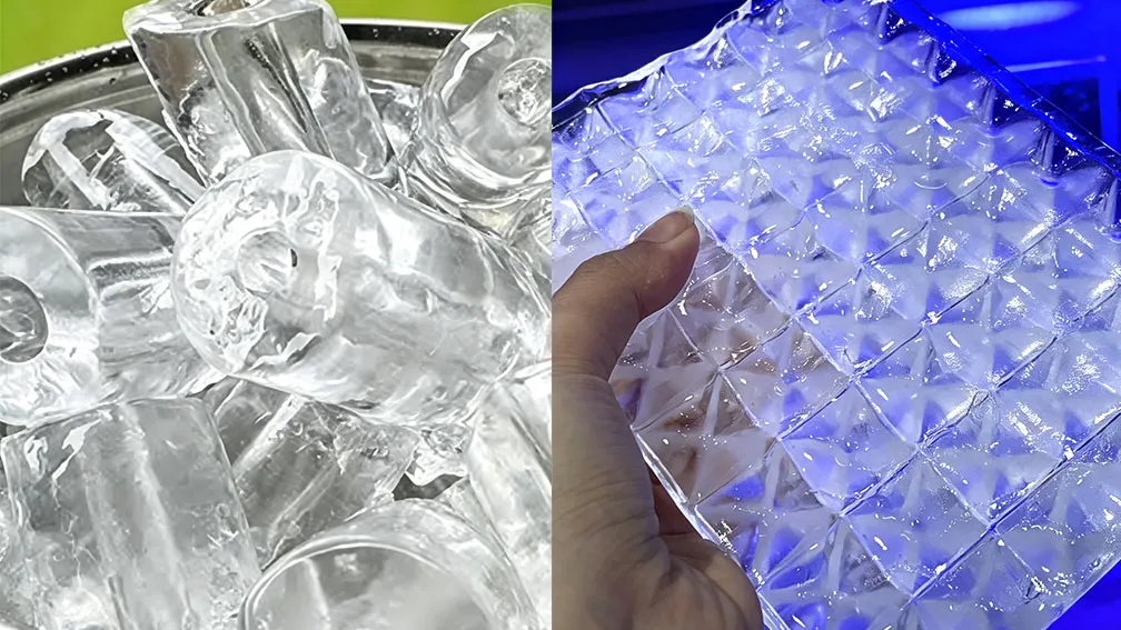 Which is better cube ice or tube ice