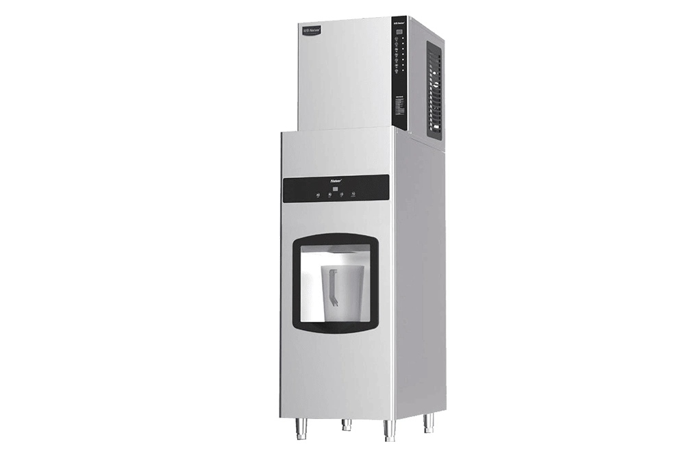 Naixer cube ice dispenser with slow-melting square cubes