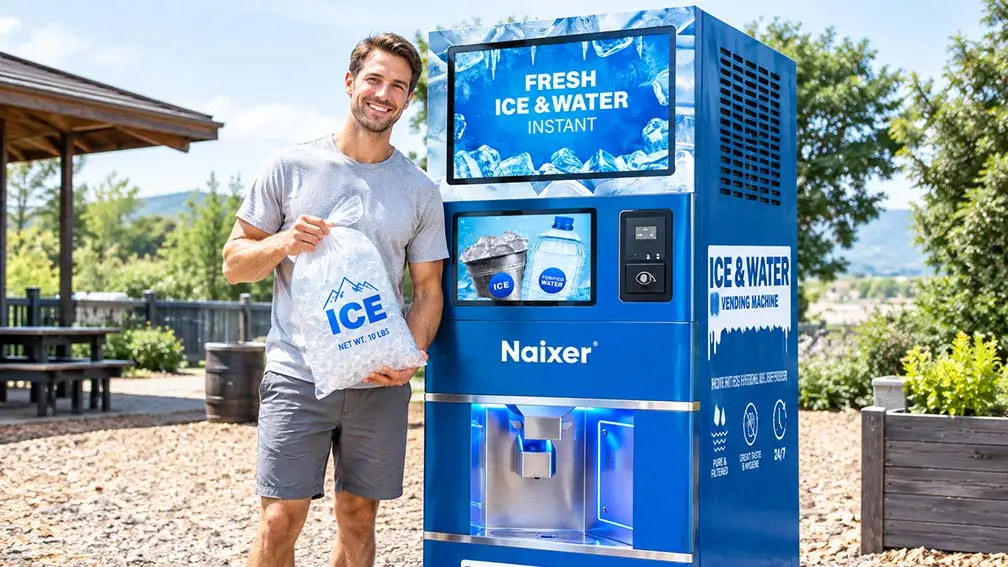 commercial ice vending machine